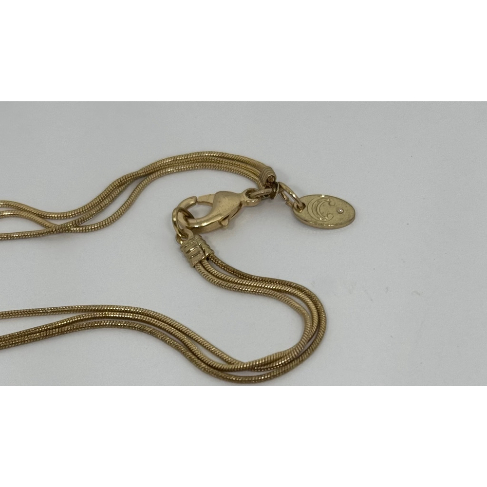 Charming Charlie‎ Purple Glass Gold Tone Chain Opera Necklace - Picture 5 of 10